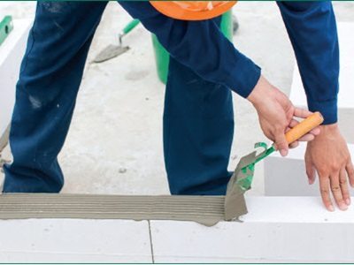 Hình ảnh hướng dẫn xây gạch bê tông nhẹ AAC