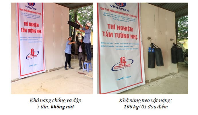 Thí nghiệm kiểm tra chịu tải, chịu lực của tấm panel bê tông nhẹ tại Hà Nội