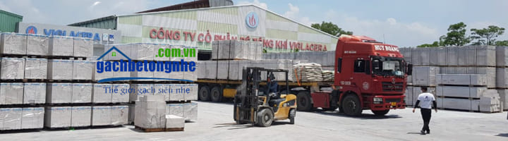 Báo giá mua gạch siêu nhẹ Hà Nội | gạch AAC ở Hà Nội chuẩn Viglacera