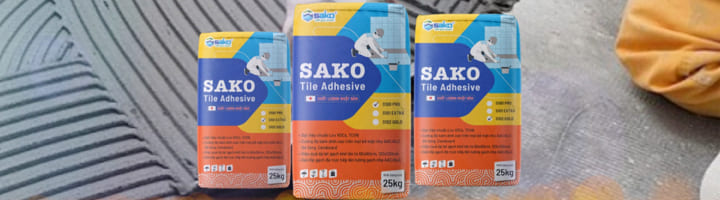 Keo dán gạch SAKO cao cấp công nghệ Nhật Bản siêu bám dính