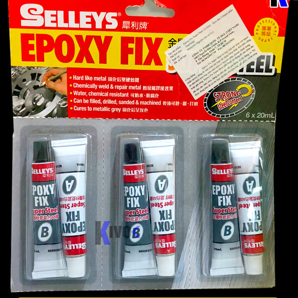 Các sản phẩm keo dán sắt AB 2 thành phần gốc EPoxy hãng Selleys