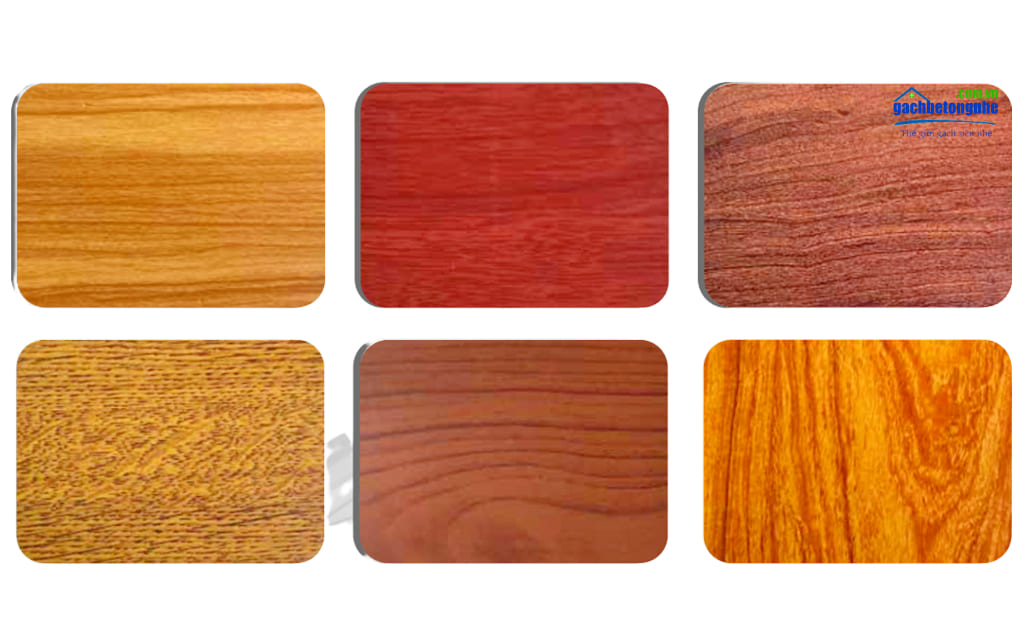 Bảng màu và các loại tấm alu giả vân gỗ đẹp được ưa thích nhất hiện nay