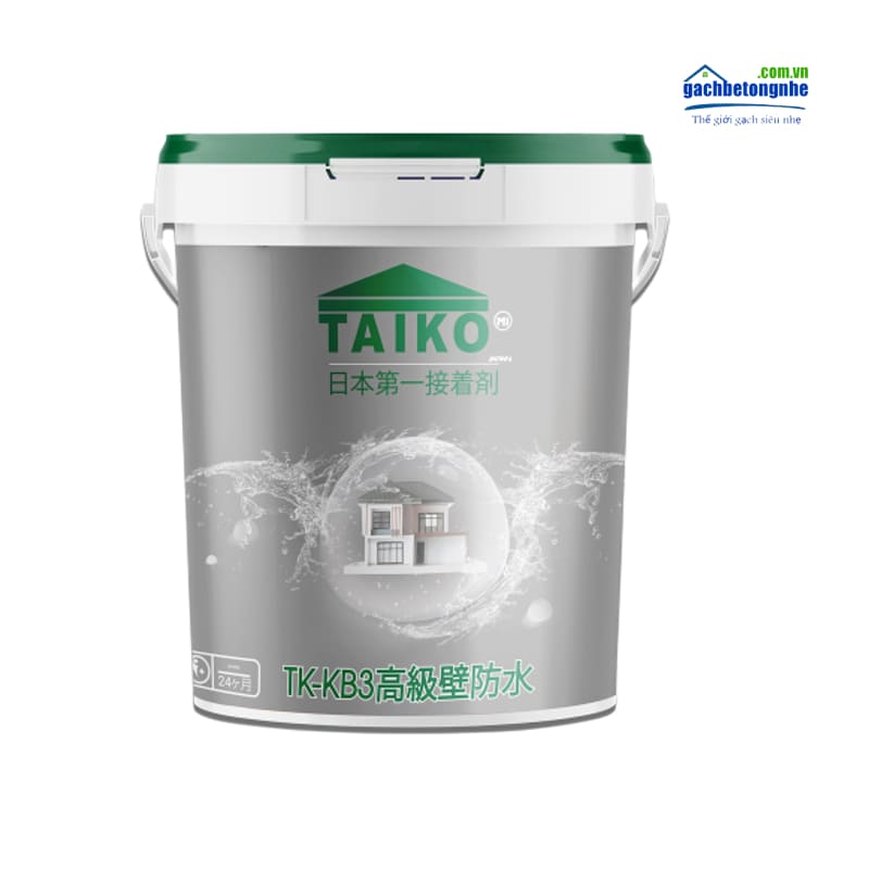 Sản phẩm keo chống thầm Taiko Nhật Bản. Chuyên chống thấm bê tông, gạch, đá, gỗ. Xử lý thấm dột tường, sàn, trần và mái nhà