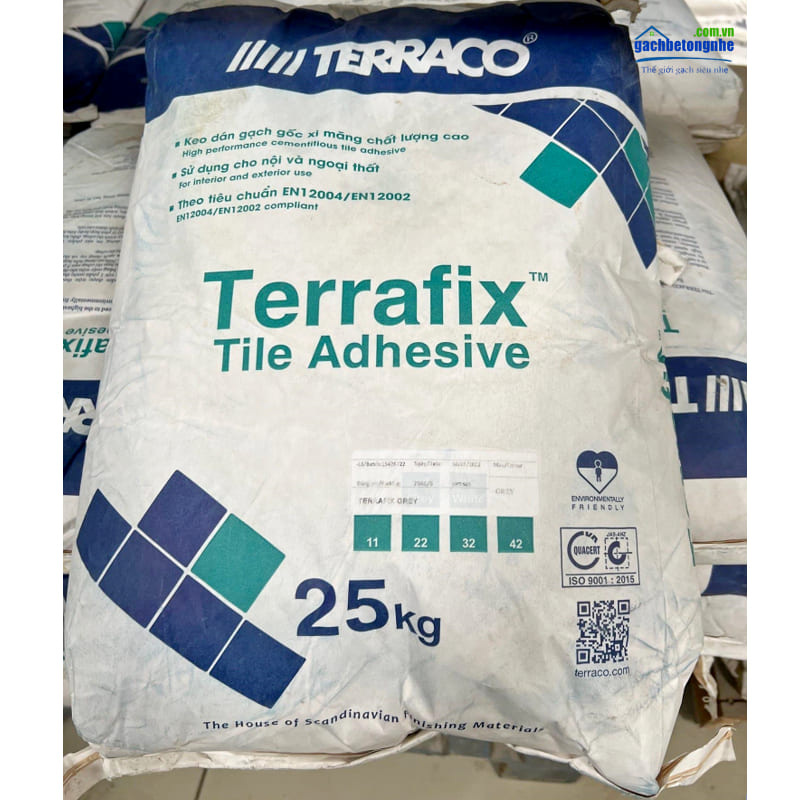 Hình ảnh sản phẩm keo dán gạch Terraco Terrafix bao 25kg