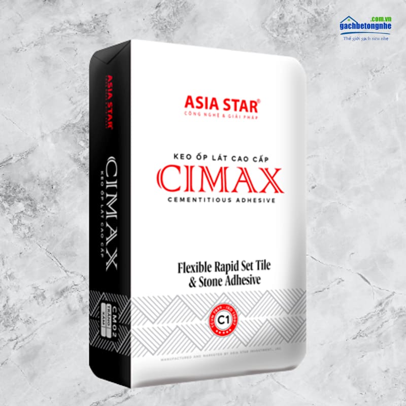 Sản phẩm keo dán gạch Cimax CM02 của Asia Star