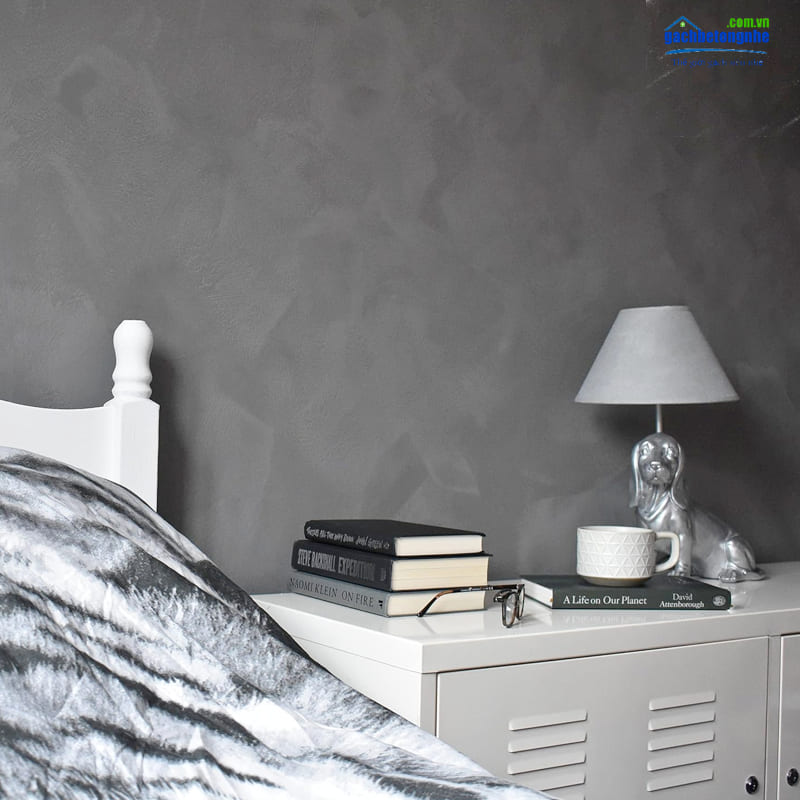 Tường phòng ngủ với thiết kế phong cách hiệu ứng bê tông -SPN003