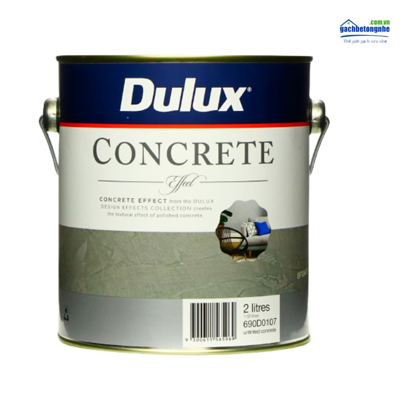 Sản phẩm sơn hiệu ứng bê tông Dulux - Concrete Dulux. Sản phẩm chất lượng cao chuyên sơn giả bê tông bền và đẹp