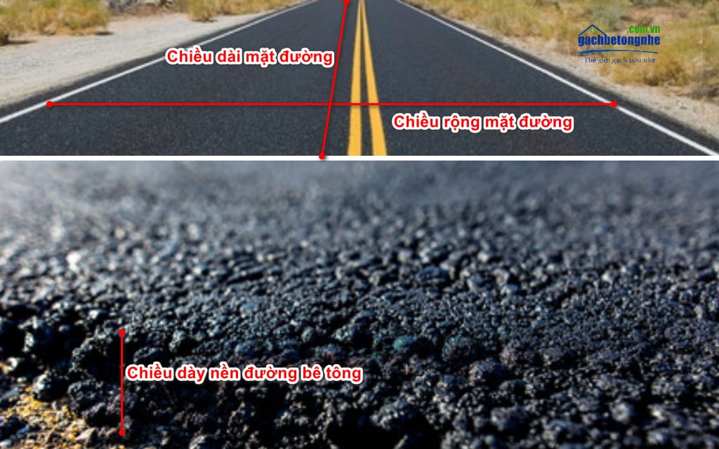 Hướng dẫn cách tính khối lượng bê tông đổ đường, bê tông nhựa mặt đường asphalt